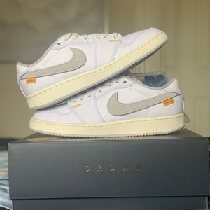 Jordan 1 KO x Union white canvas. Brand new, never worn with special box.